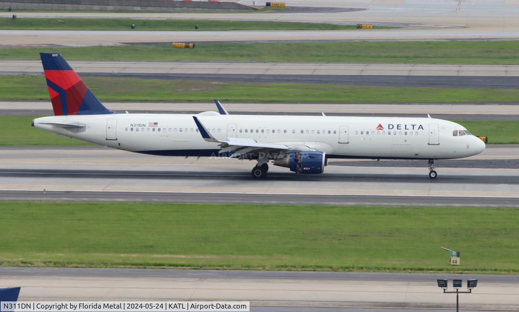 N311DN, 2016 Airbus A321-211 C/N 7304, DAL A321 zx LGA-ATL