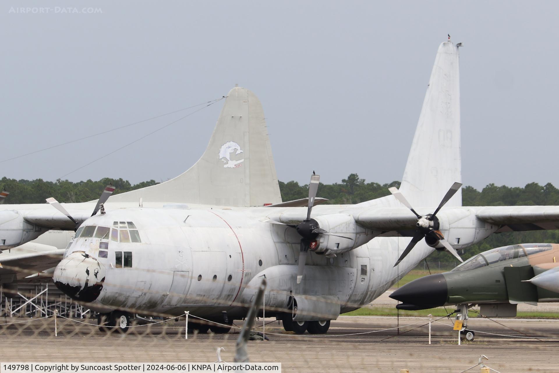149798, 1962 Lockheed KC-130F Hercules C/N 282-3680, An US Marine Corps KC-130 Hercules sits on the restoration line at the National Naval Aviation Museum