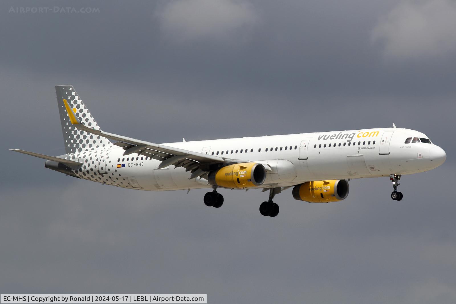 EC-MHS, 2015 Airbus A321-231 C/N 6740, at bcn