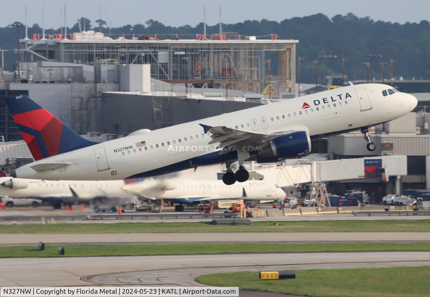 N327NW, 1992 Airbus A320-211 C/N 297, DAL A320 zx ATL-DCA