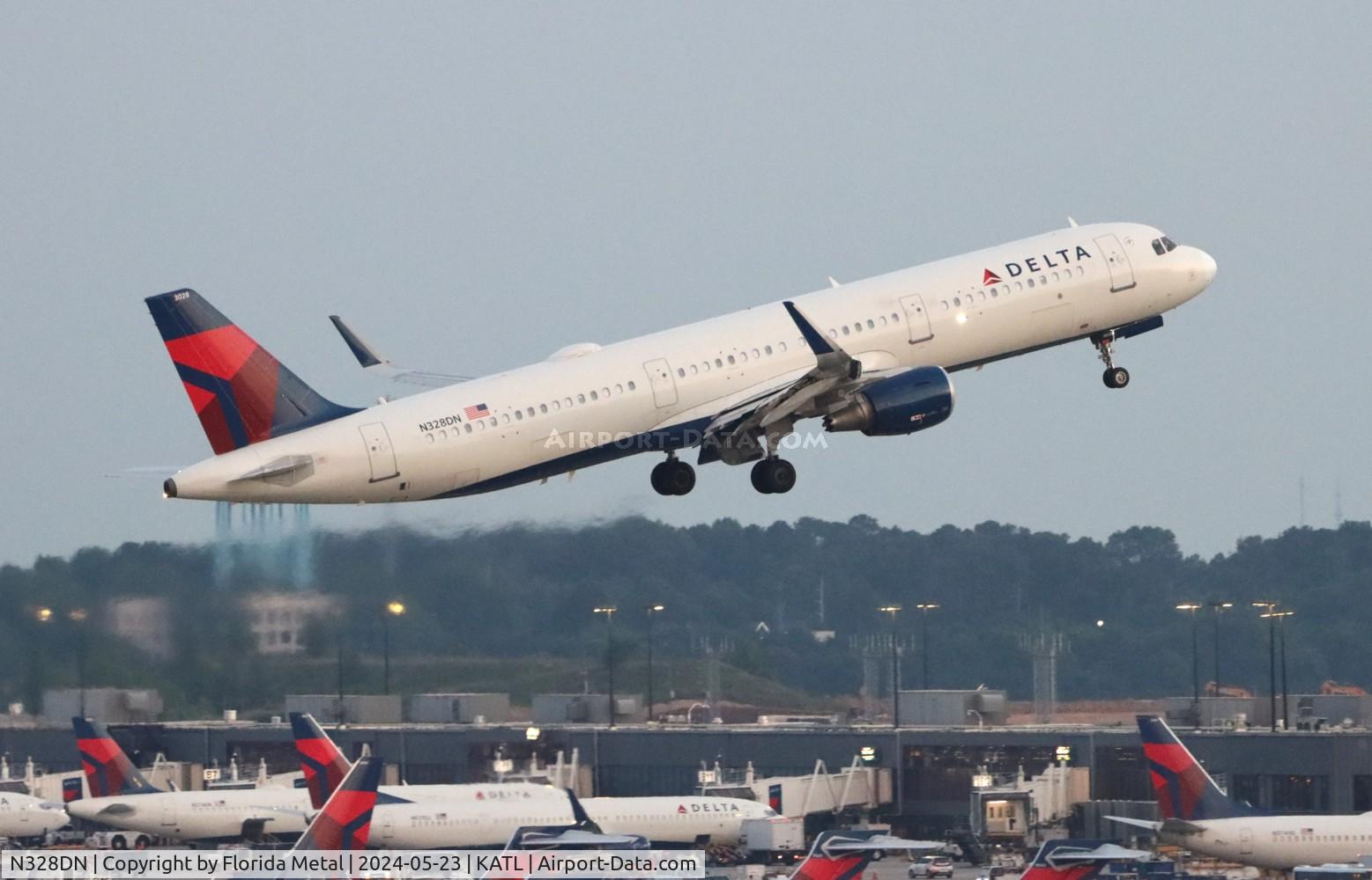 N328DN, 2017 Airbus A321-211 C/N 7840, DAL A321 zx ATL-SAT