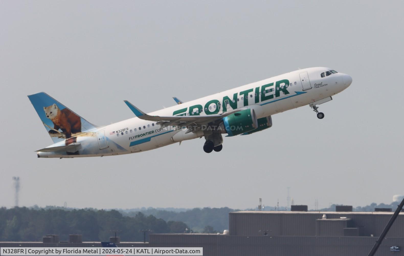 N328FR, 2018 Airbus A320-251N C/N 8118, FFT A32N Scout zx ATL-DTW
