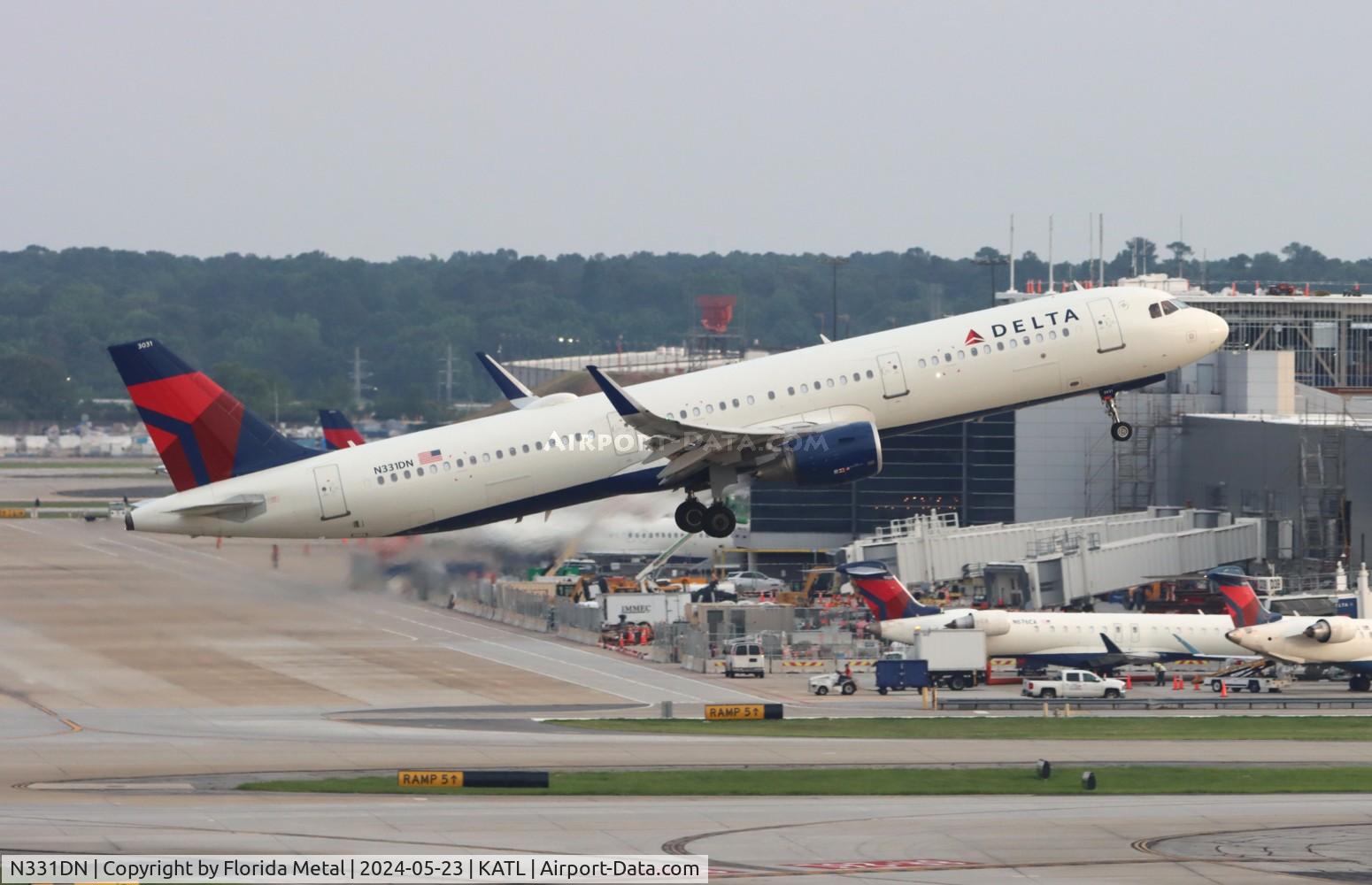 N331DN, 2017 Airbus A321-211 C/N 7943, DAL A321 zx ATL-SAN