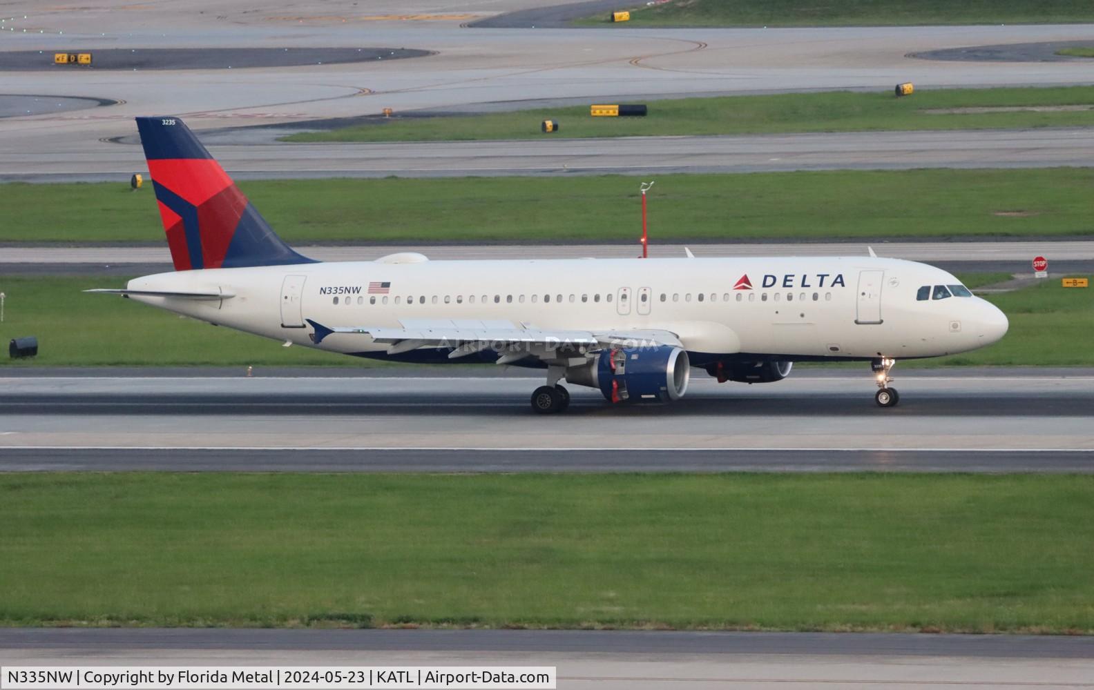 N335NW, 1992 Airbus A320-212 C/N 340, DAL A320 zx SYR-ATL