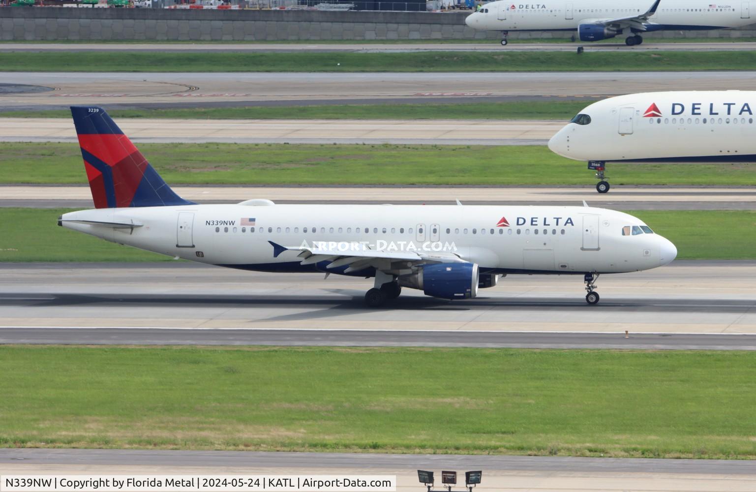 N339NW, 1992 Airbus A320-212 C/N 367, DAL A320 zx ALB-ATL