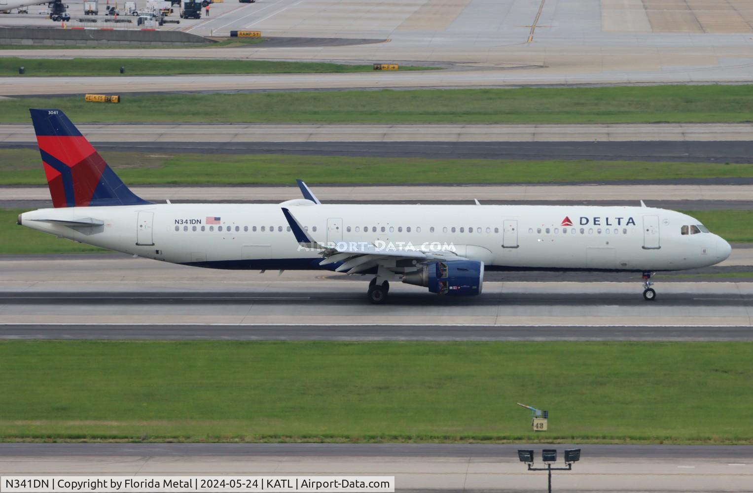 N341DN, 2018 Airbus A321-211 C/N 8134, DAL A321 zx SYR-ATL