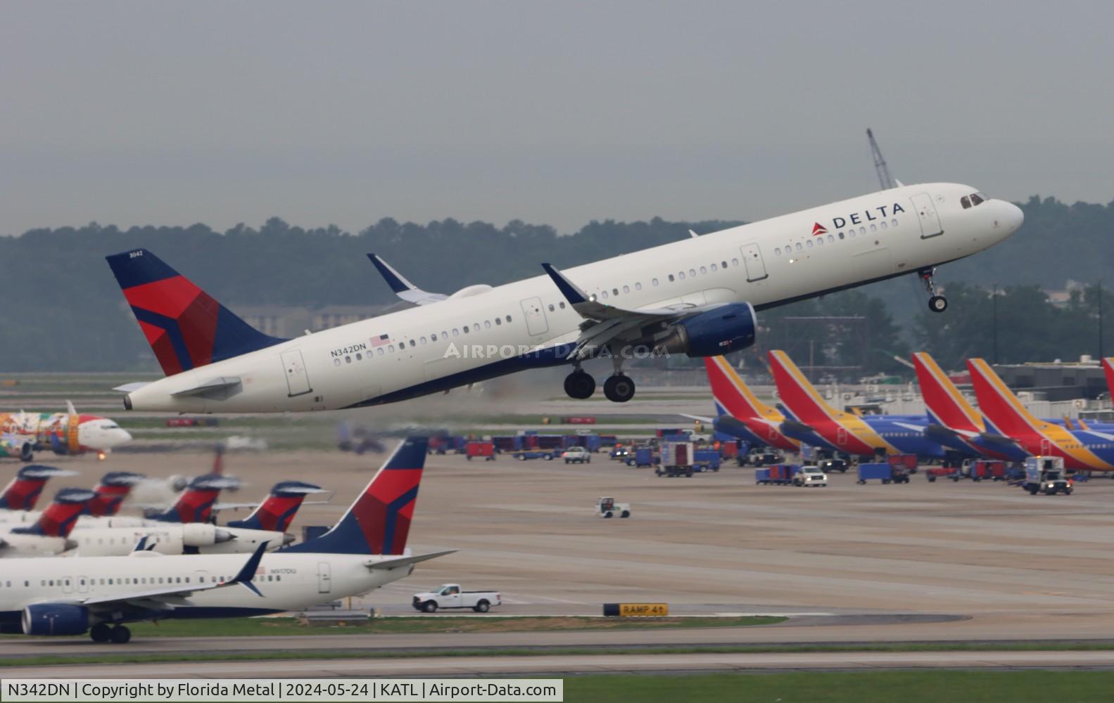 N342DN, 2018 Airbus A321-211 C/N 8159, DAL A321 zx ATL-SAT