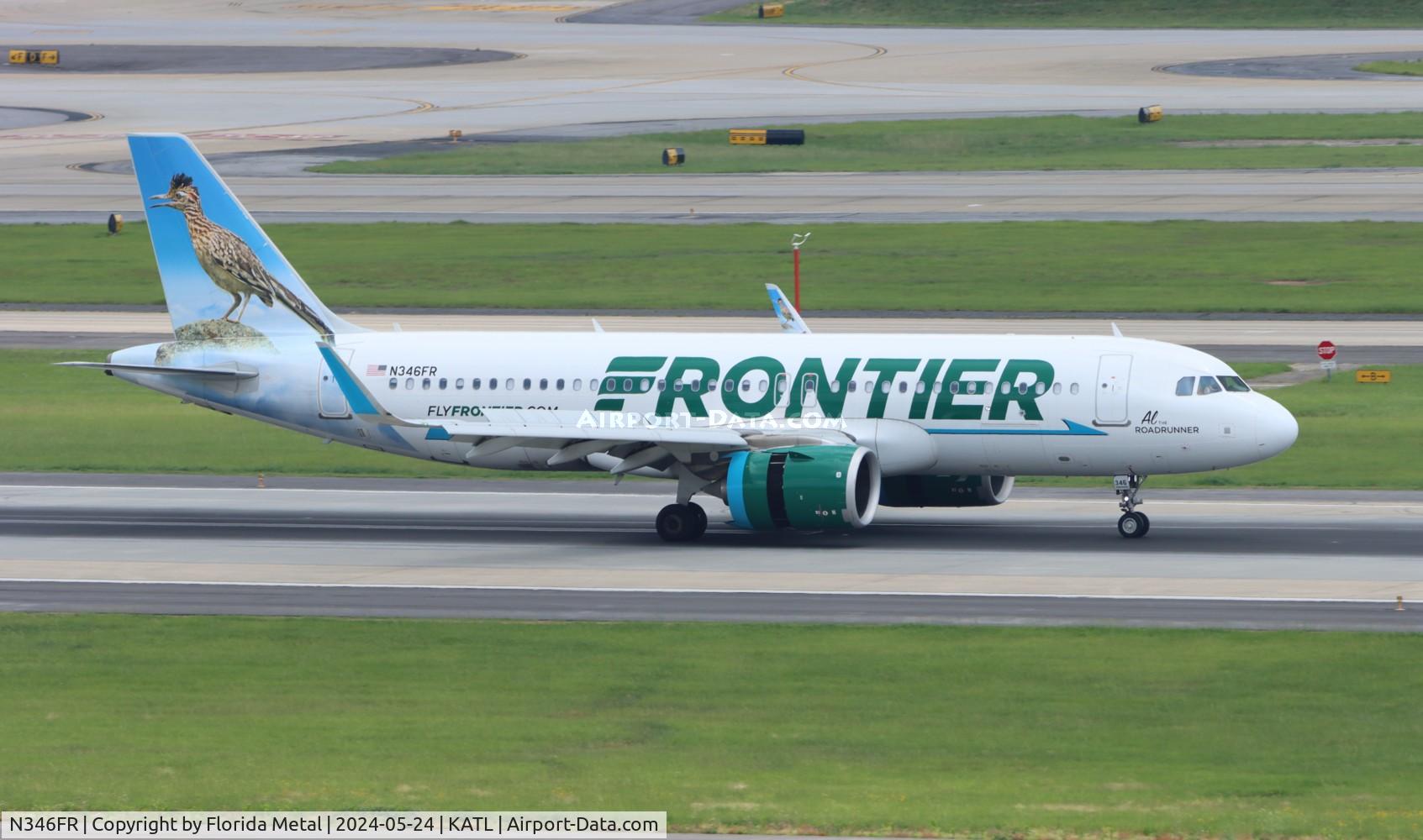 N346FR, 2019 Airbus A320-251N C/N 8642, FFT A32N Al zx RDU-ATL