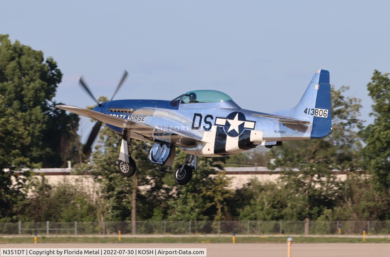 N351DT, 1944 North American P-51D Mustang C/N 122-41042, OSH 2022 zx