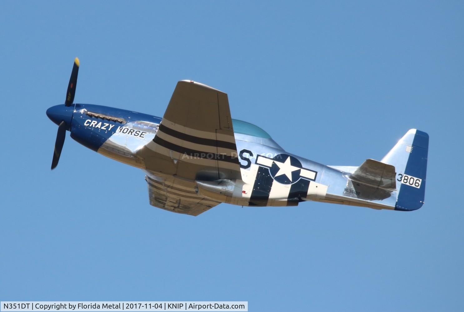 N351DT, 1944 North American P-51D Mustang C/N 122-41042, P-51D Crazy Horse 2 zx