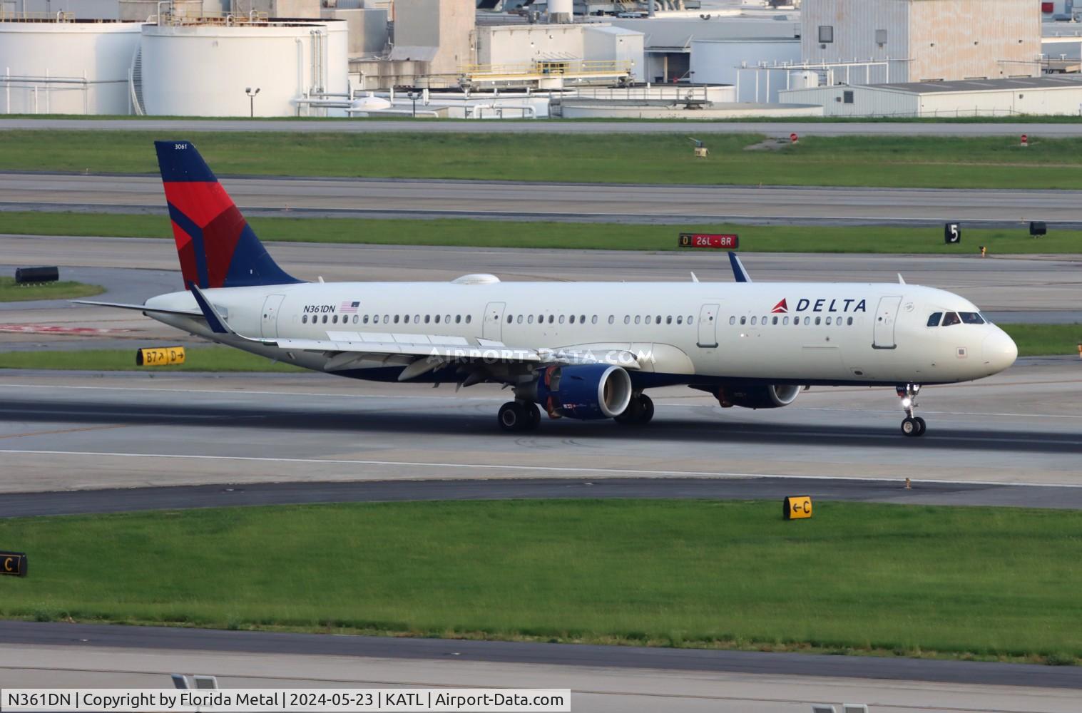 N361DN, 2018 Airbus A321-211 C/N 8423, DAL A321 zx ONT-ATL
