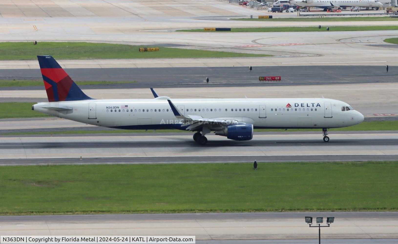 N363DN, 2018 Airbus A321-231 C/N 8502, DAL A321 zx BUF-ATL