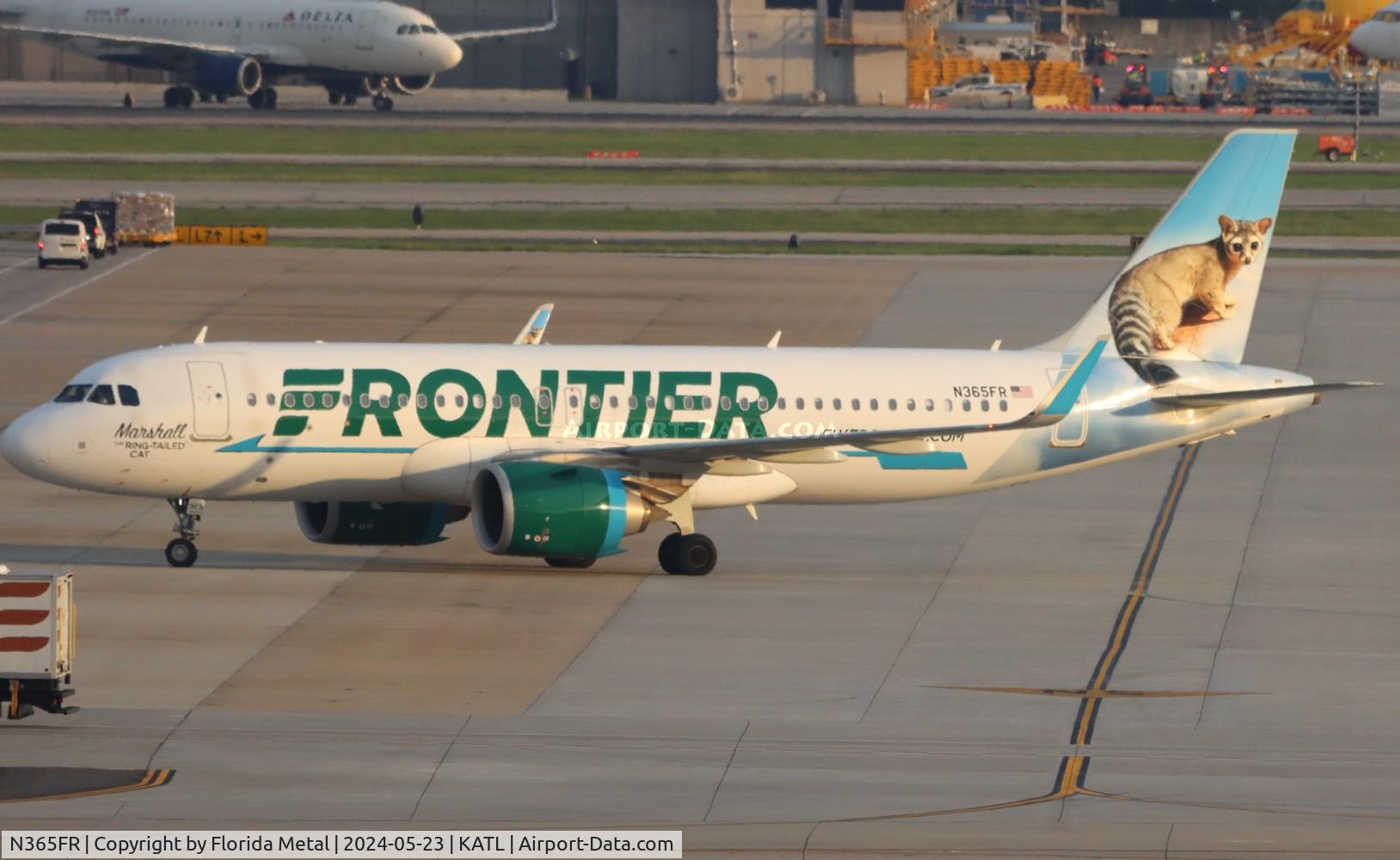 N365FR, 2019 Airbus A320-251N C/N 9340, FFT A32N Marshall zx CLE-ATL