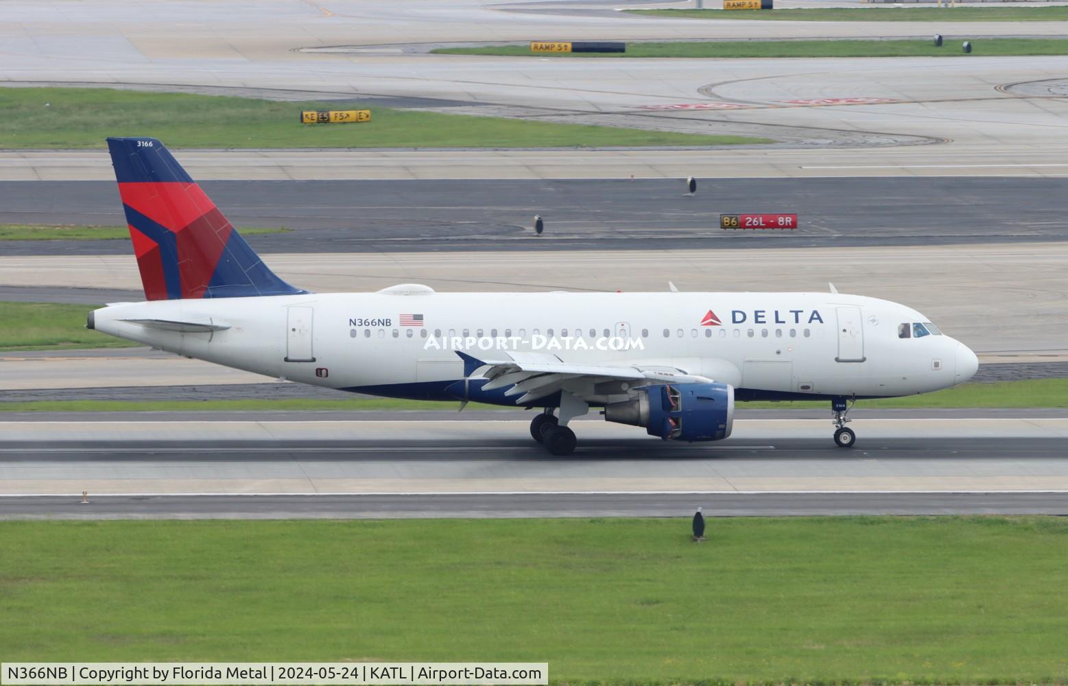 N366NB, 2003 Airbus A319-114 C/N 2026, DAL A319 zx IAD-ATL