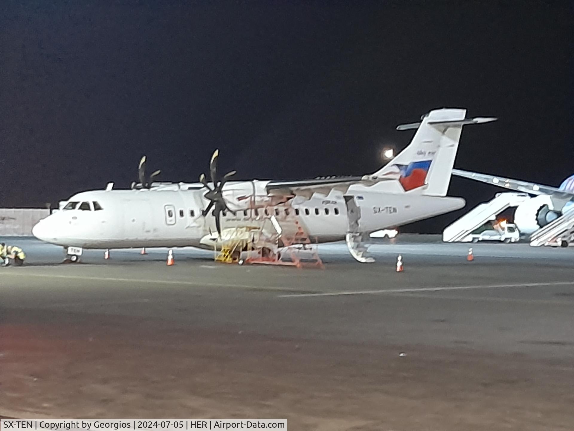 SX-TEN, 1997 ATR 42-500 C/N 542, HER AIRPORT