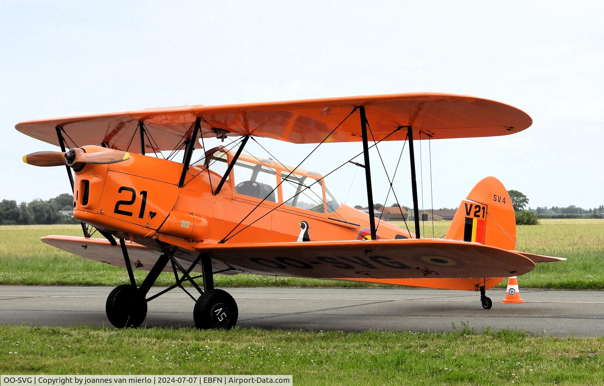 OO-SVG, 1951 Stampe-Vertongen SV-4B C/N 1163, Koksijde