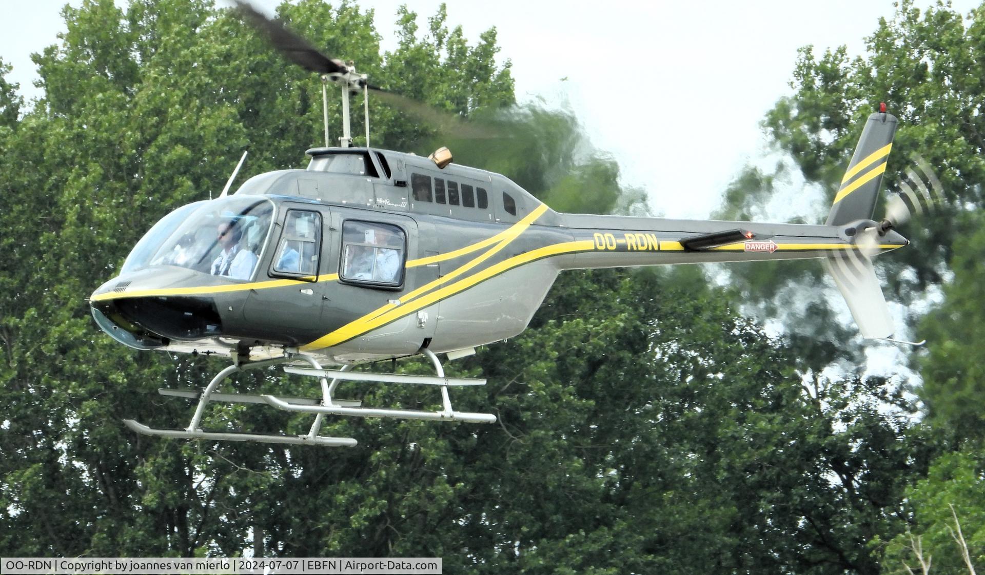 OO-RDN, 2005 Bell 206B-3 JetRanger III C/N 4589, Performing initiation flights