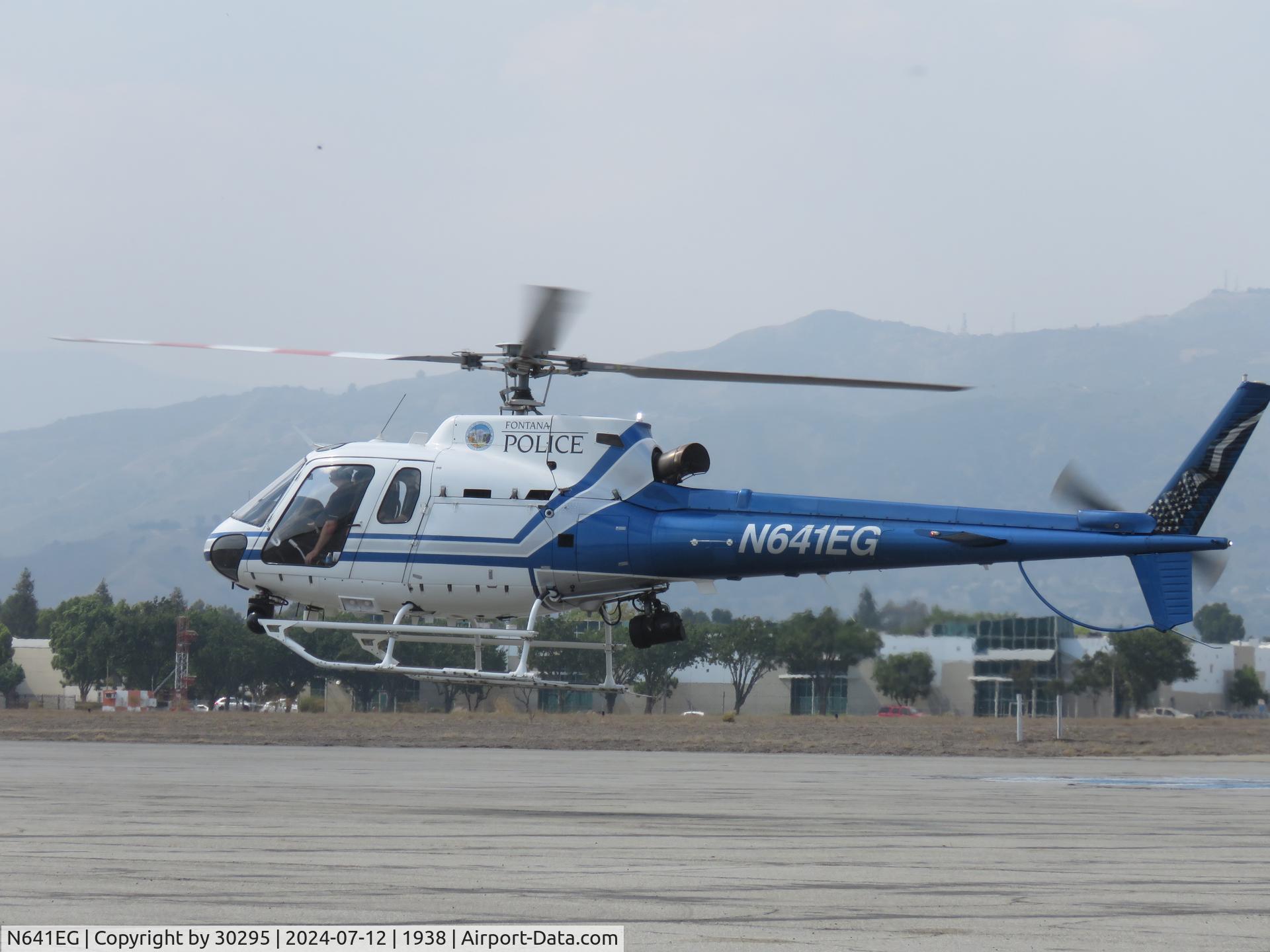 N641EG, 2011 Eurocopter AS-350B-2 Ecureuil Ecureuil C/N 7169, Landing