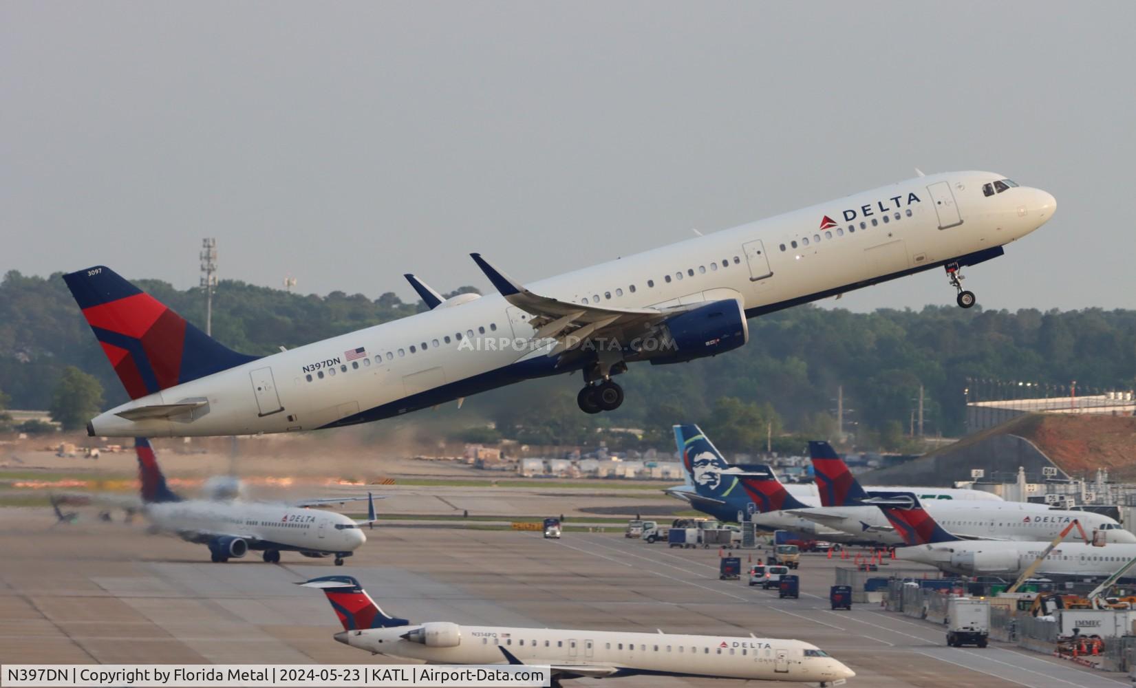 N397DN, 2017 Airbus A321-211 C/N 9176, DAL A321 zx ATL-LAX