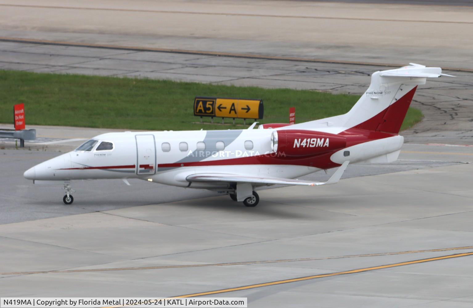 N419MA, 2010 Embraer EMB-505 Phenom 300 C/N 50500019, Phenom 300 zx SSI-ATL