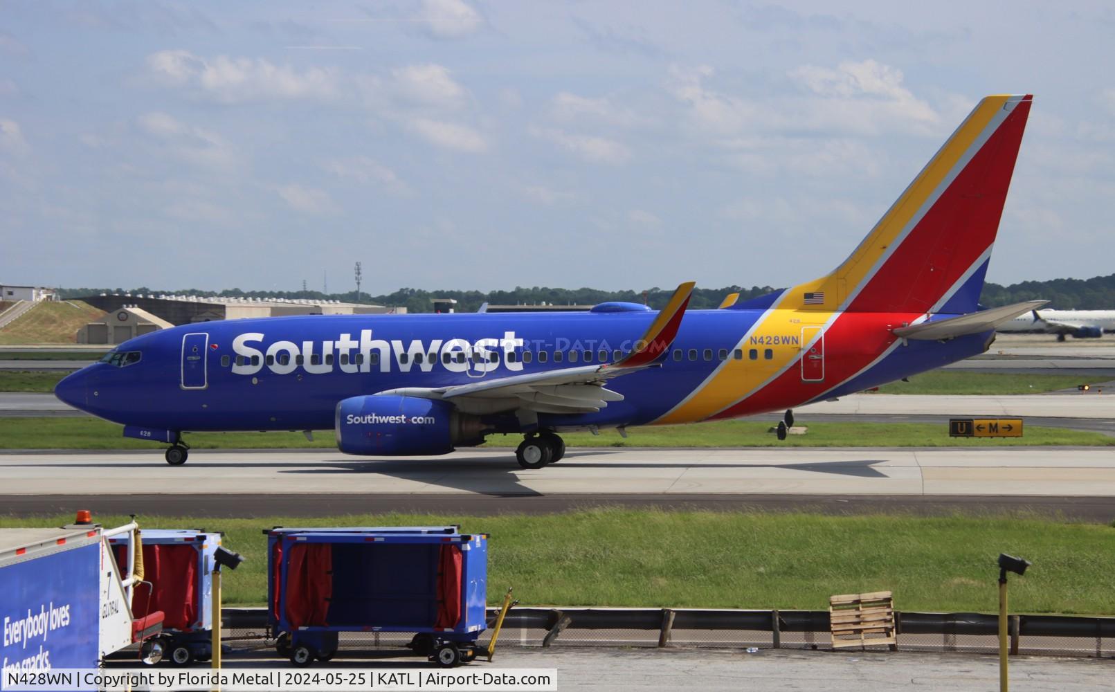 N428WN, 2002 Boeing 737-7H4 C/N 29844, SWA 737 zx ATL-JAN