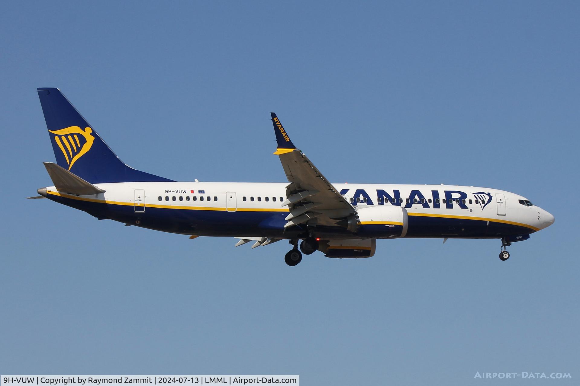 9H-VUW, 2022 Boeing 737-8-200 MAX C/N 62338, B737-8 MAX 9H-VUW Malta Air