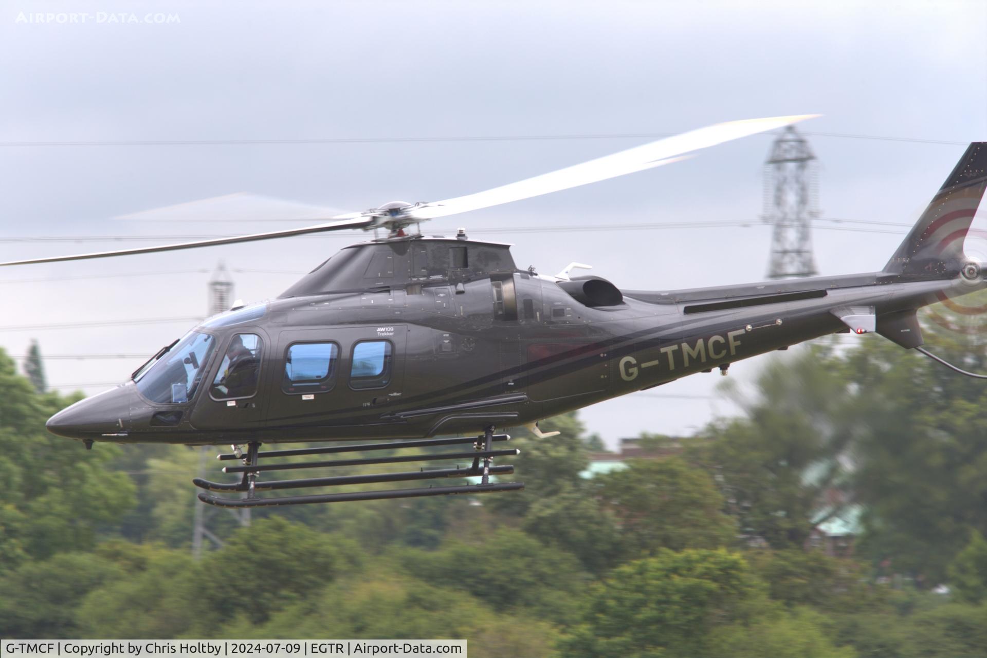 G-TMCF, 2024 AgustaWestland AW109 C/N 22748, Agusta Trekker taking off from Elstree