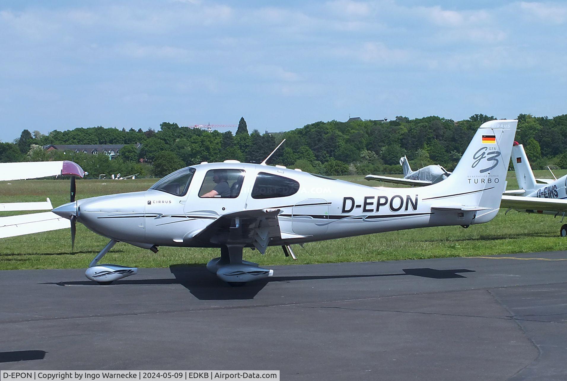 D-EPON, 2007 Cirrus SR22 C/N 2612, Cirrus SR22 G3 GTS Turbo at Bonn-Hangelar airfield '2405