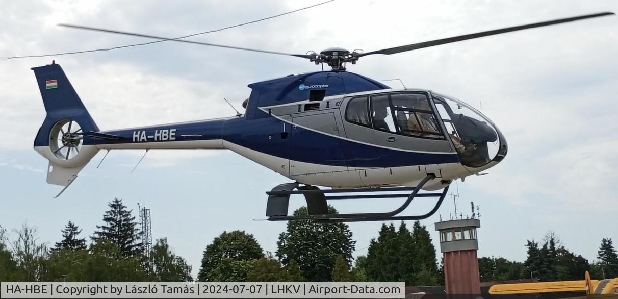 HA-HBE, 2000 Eurocopter EC-120B Colibri C/N 1158, EC-120B take off from Kaposújlak airfield...