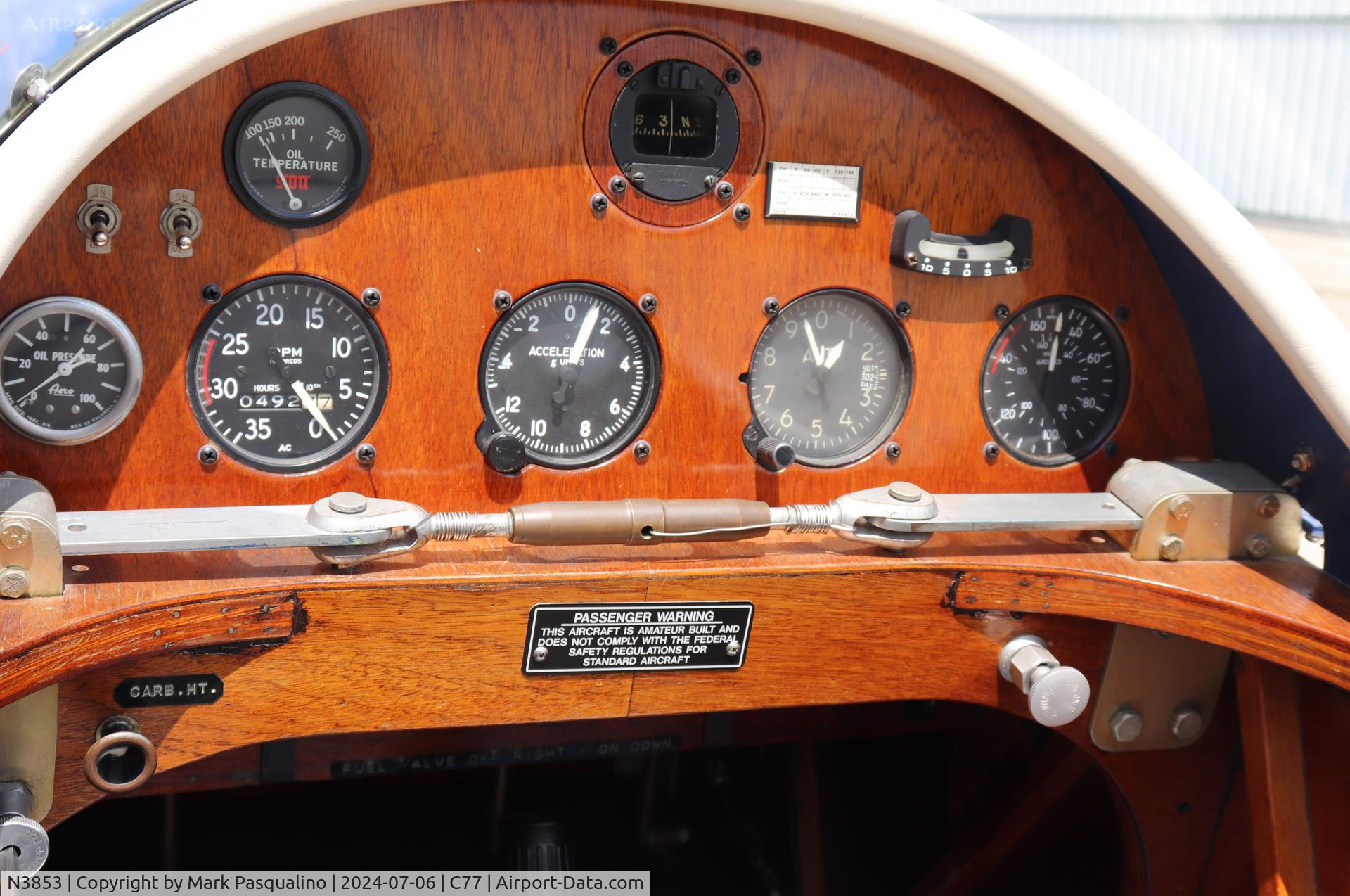 N3853, 1973 Bowers Fly Baby 1A C/N 6745, Bowers Fly Baby 1A