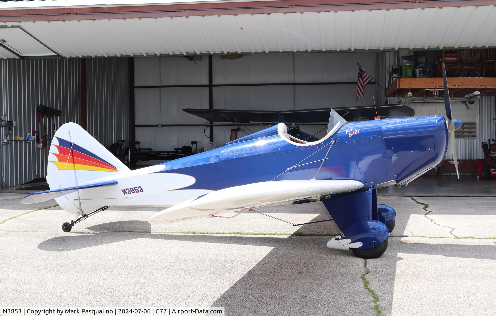 N3853, 1973 Bowers Fly Baby 1A C/N 6745, Bowers Fly Baby 1A