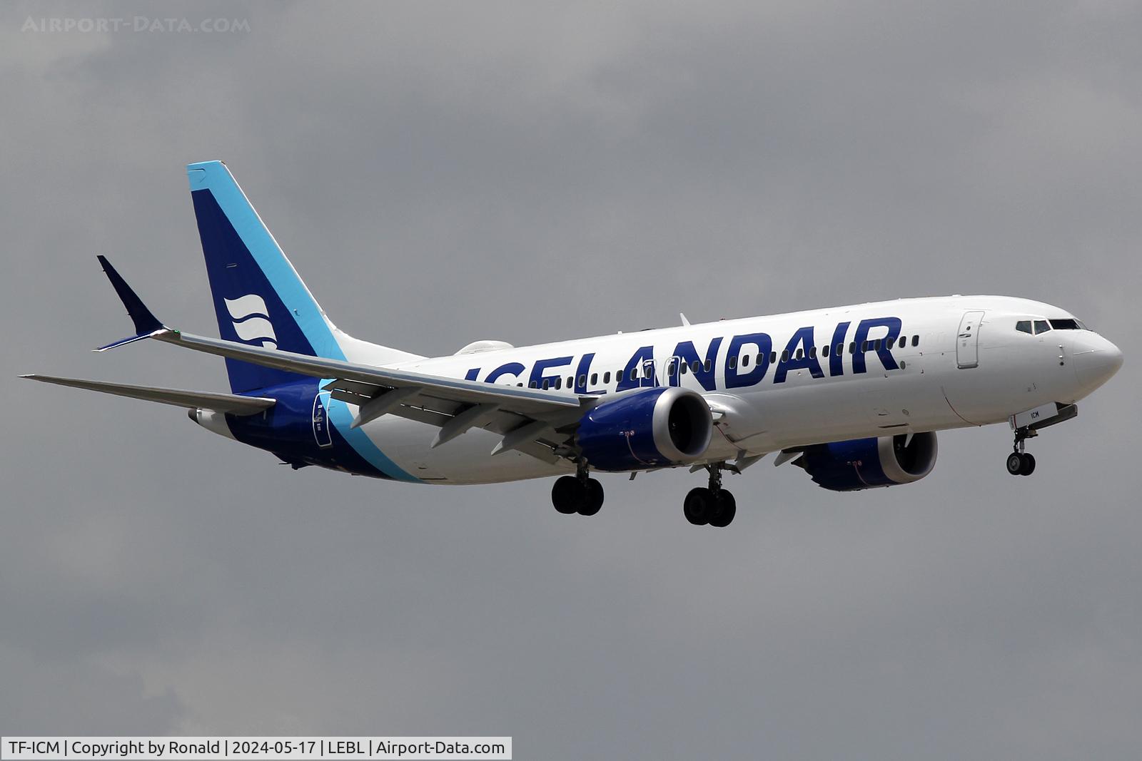TF-ICM, 2019 Boeing 737-8 MAX C/N 60010, at bcn