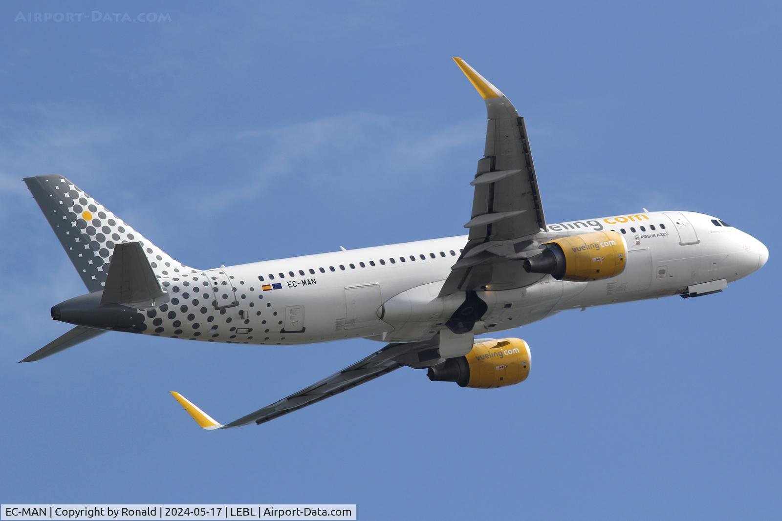 EC-MAN, 2014 Airbus A320-214 C/N 6079, at bcn