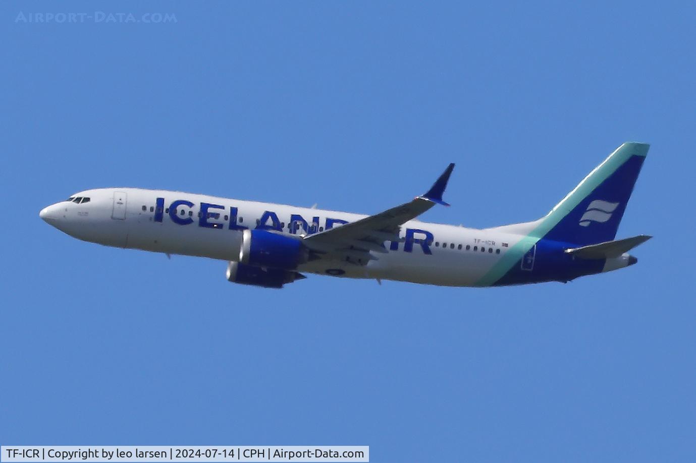 TF-ICR, 2021 Boeing 737-8 MAX C/N 44362, Copenhagen 14.7.2024