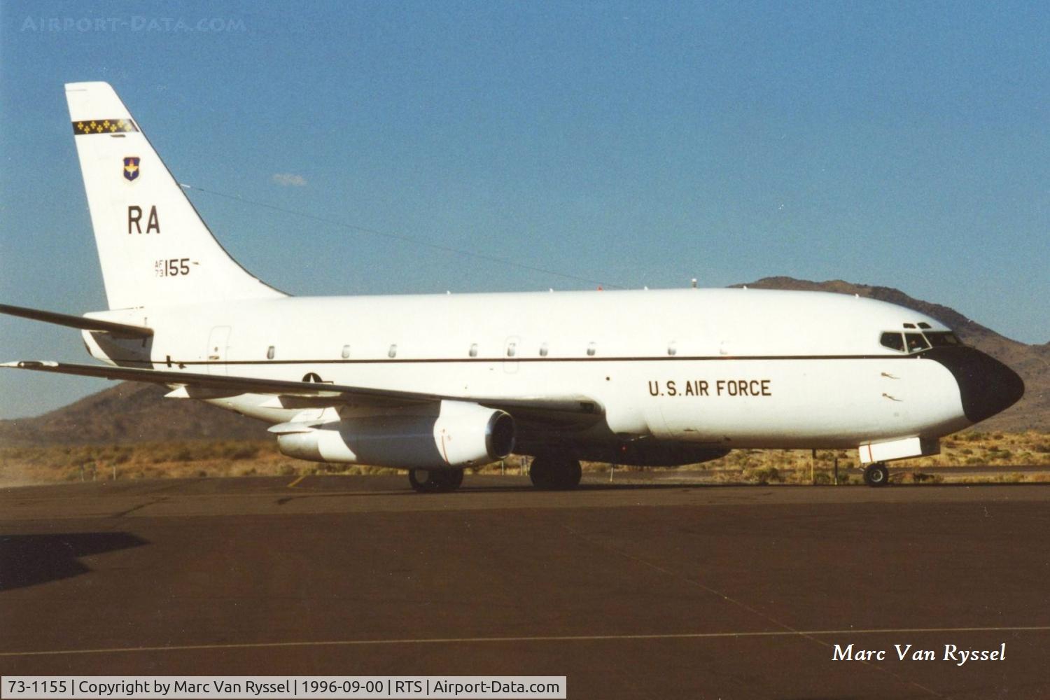 73-1155, 1973 Boeing T-43A Bobcat C/N 20702, 73-1155 of Randolph AFB seen at Reno Stead in Sept 1996.