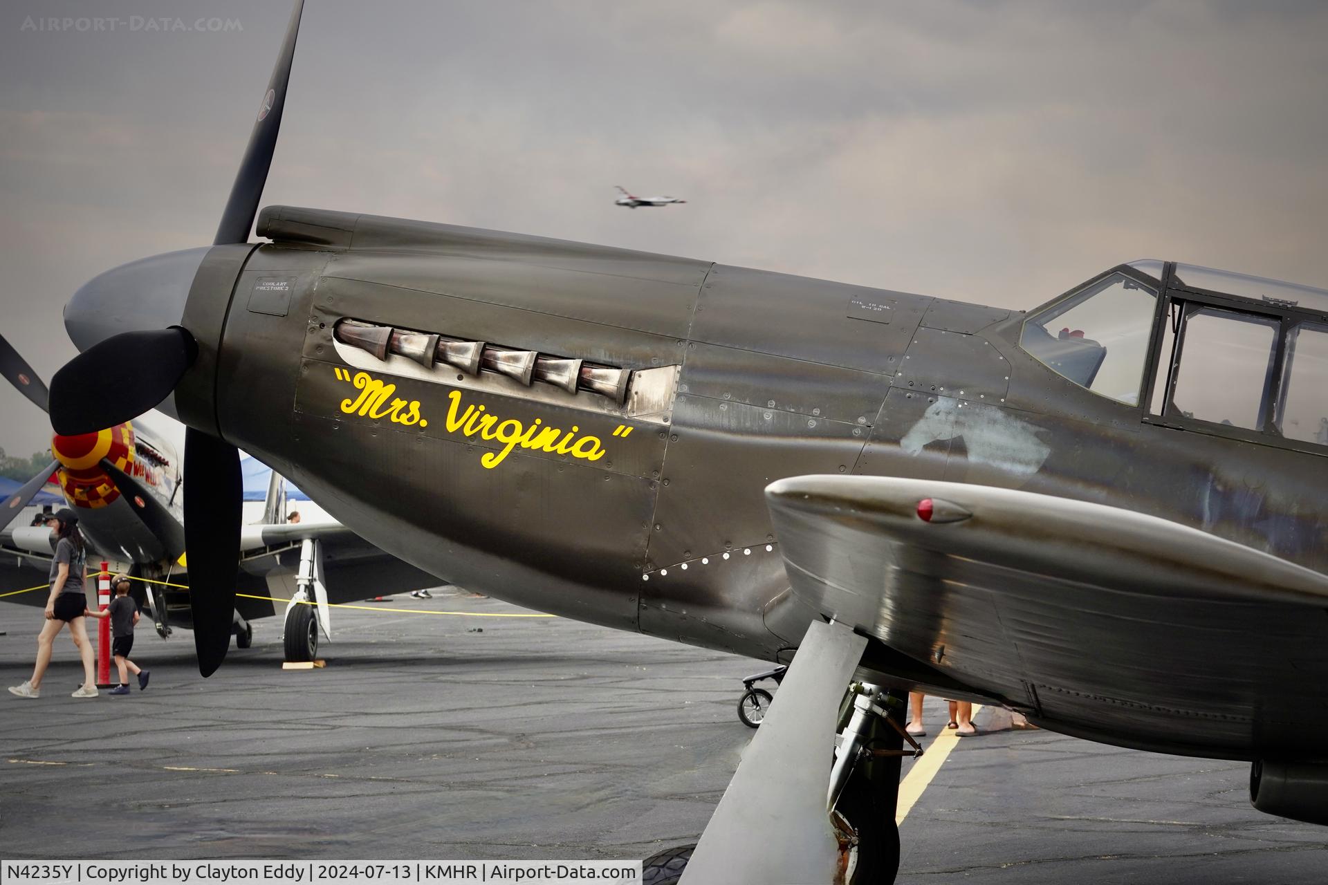 N4235Y, 1943 North American P-51A Mustang C/N MSN 99-22354, Capital airshow Mather airport in California 2024.