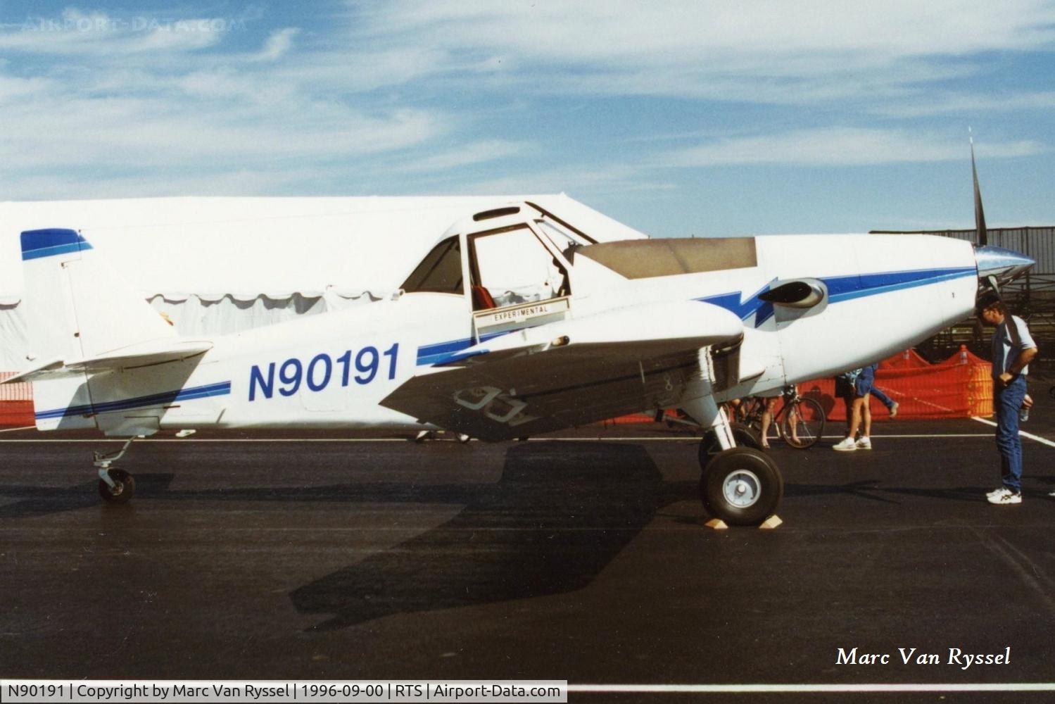 N90191, 1996 Weatherly 620B C/N 1615, N90191 at Reno Stead in Sept 1995.