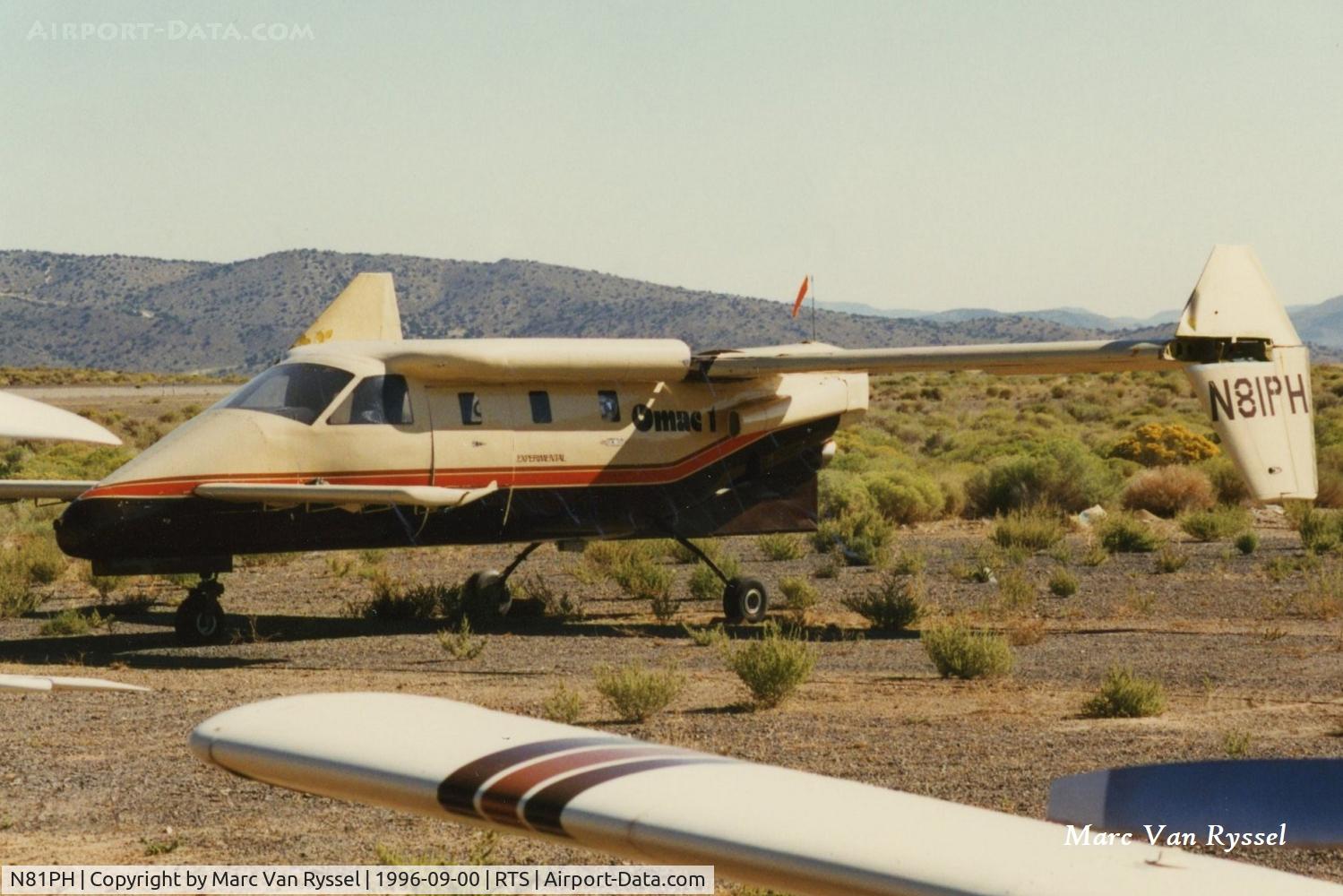 N81PH, Omac Inc OMAC I C/N 002, N81PH at Reno Stead in Sept 1996.