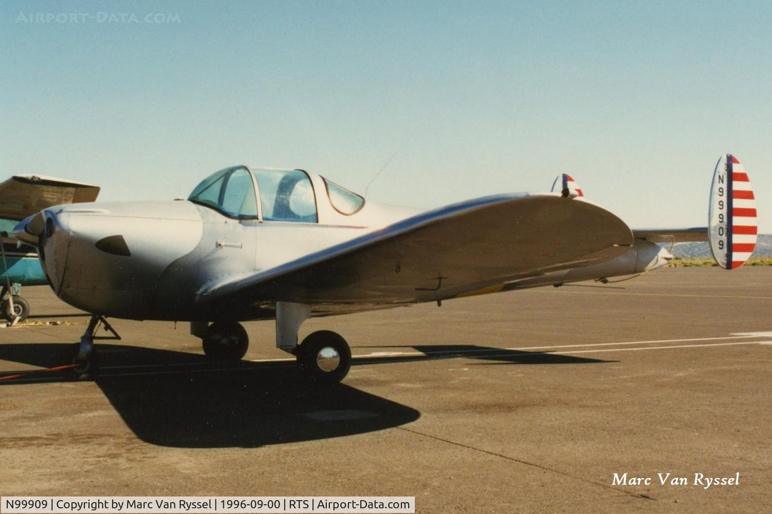 N99909, 1946 Engineering & Research ERCOUPE 415-C C/N 2532, N99909 at Reno Stead in Sept 1996.