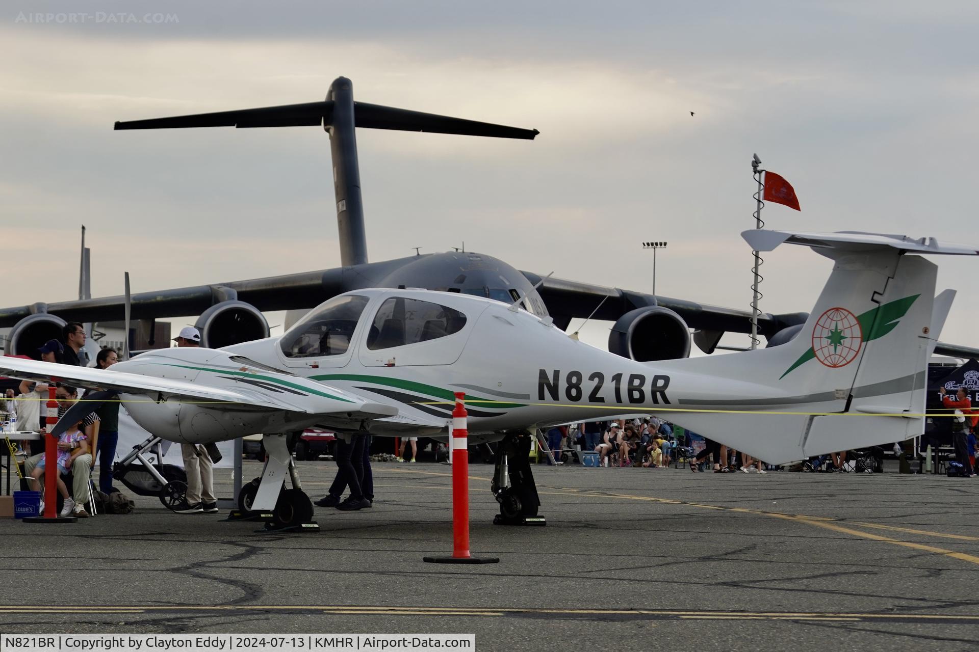 N821BR, 2013 Diamond DA-42-NG Twin Star C/N 42.NC008, Capital airshow Mather airport in California 2024.