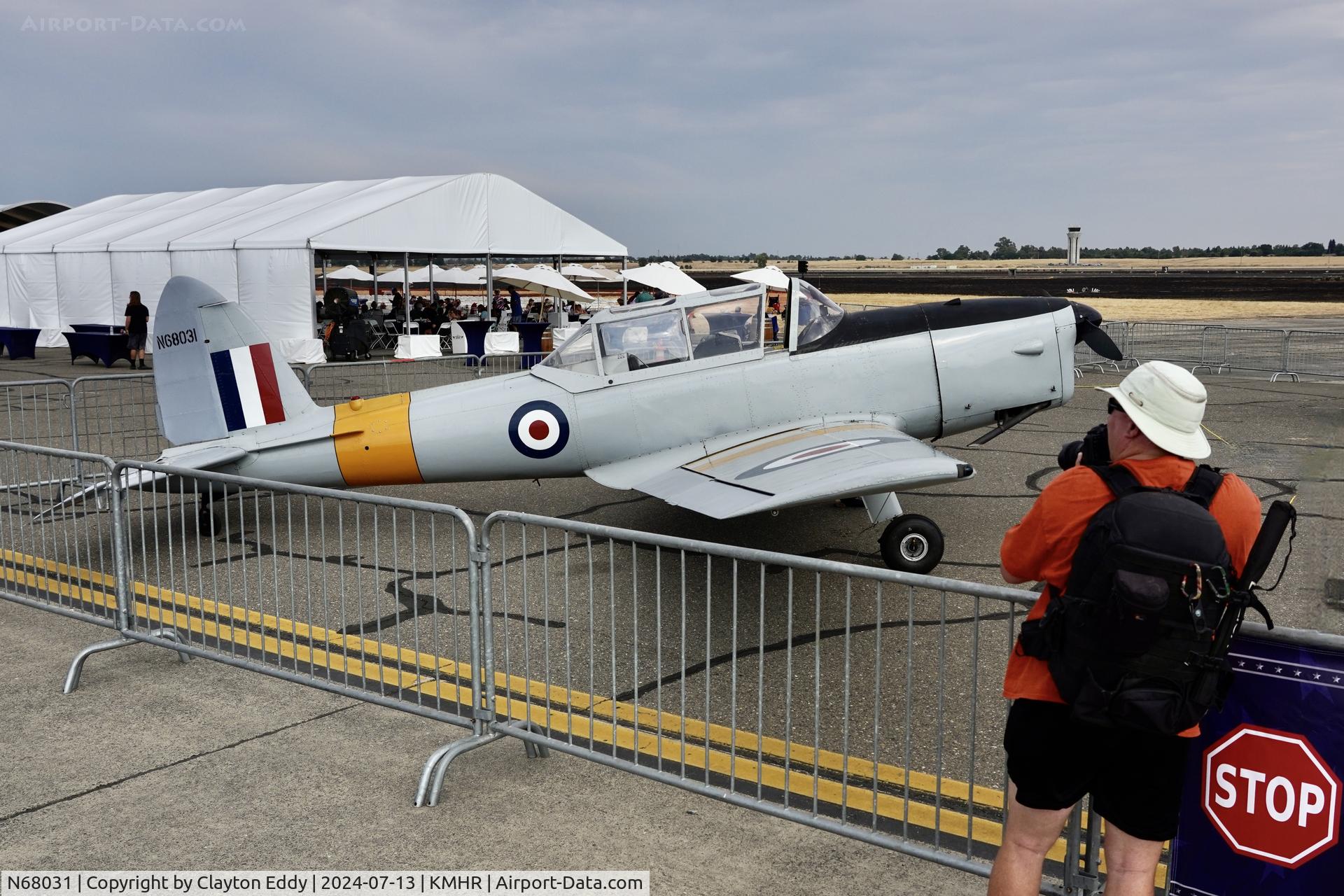 N68031, 1950 De Havilland DHC-1 Chipmunk T.10 C/N C1/0132, Capital airshow Mather airport in California 2024.