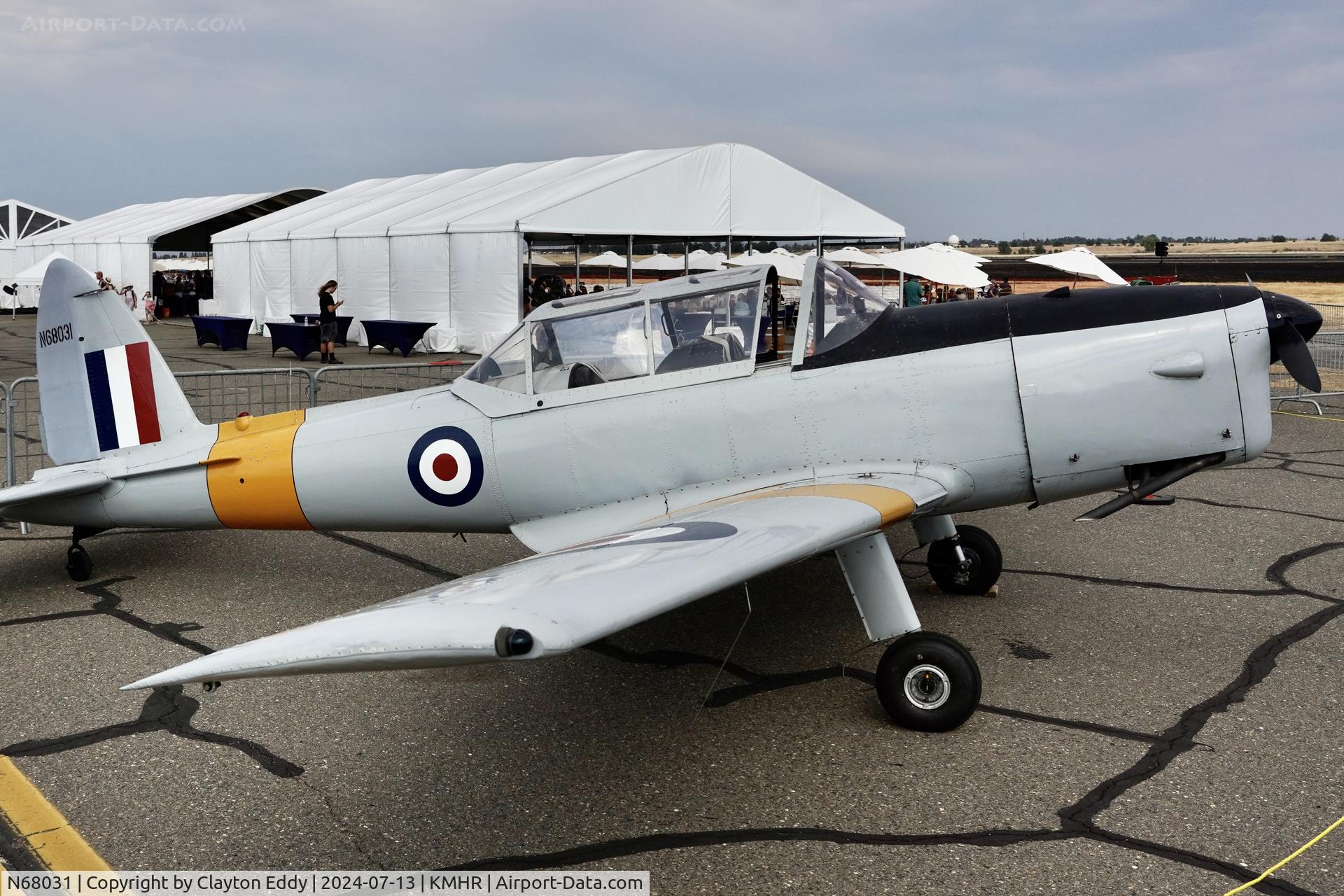 N68031, 1950 De Havilland DHC-1 Chipmunk T.10 C/N C1/0132, Capital airshow Mather airport in California 2024.