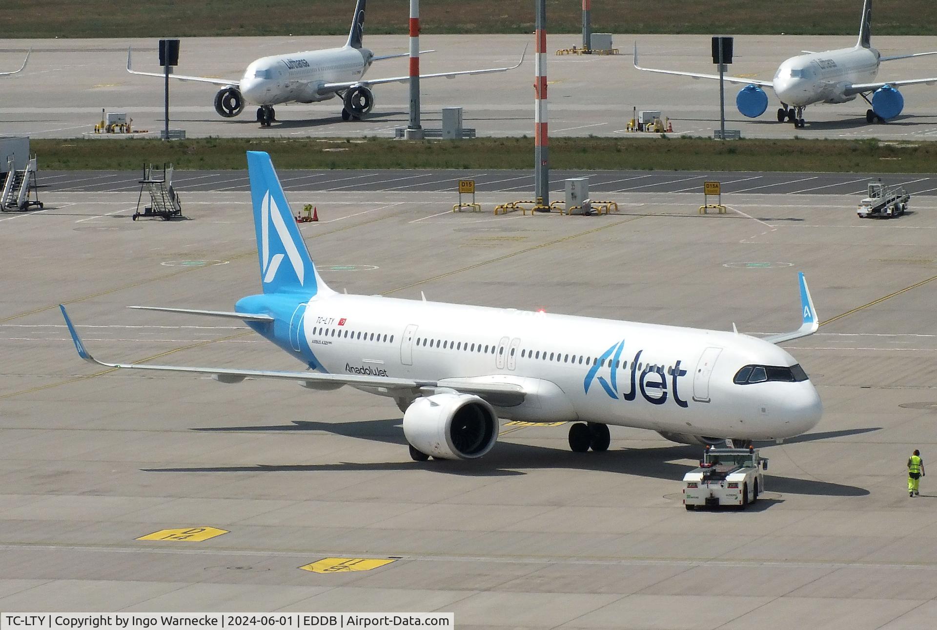 TC-LTY, Airbus A321-271NX C/N 11390, Airbus A321-271NX NEO of AJet (ex AnadoluJet) at Berlin Brandenburg airport
