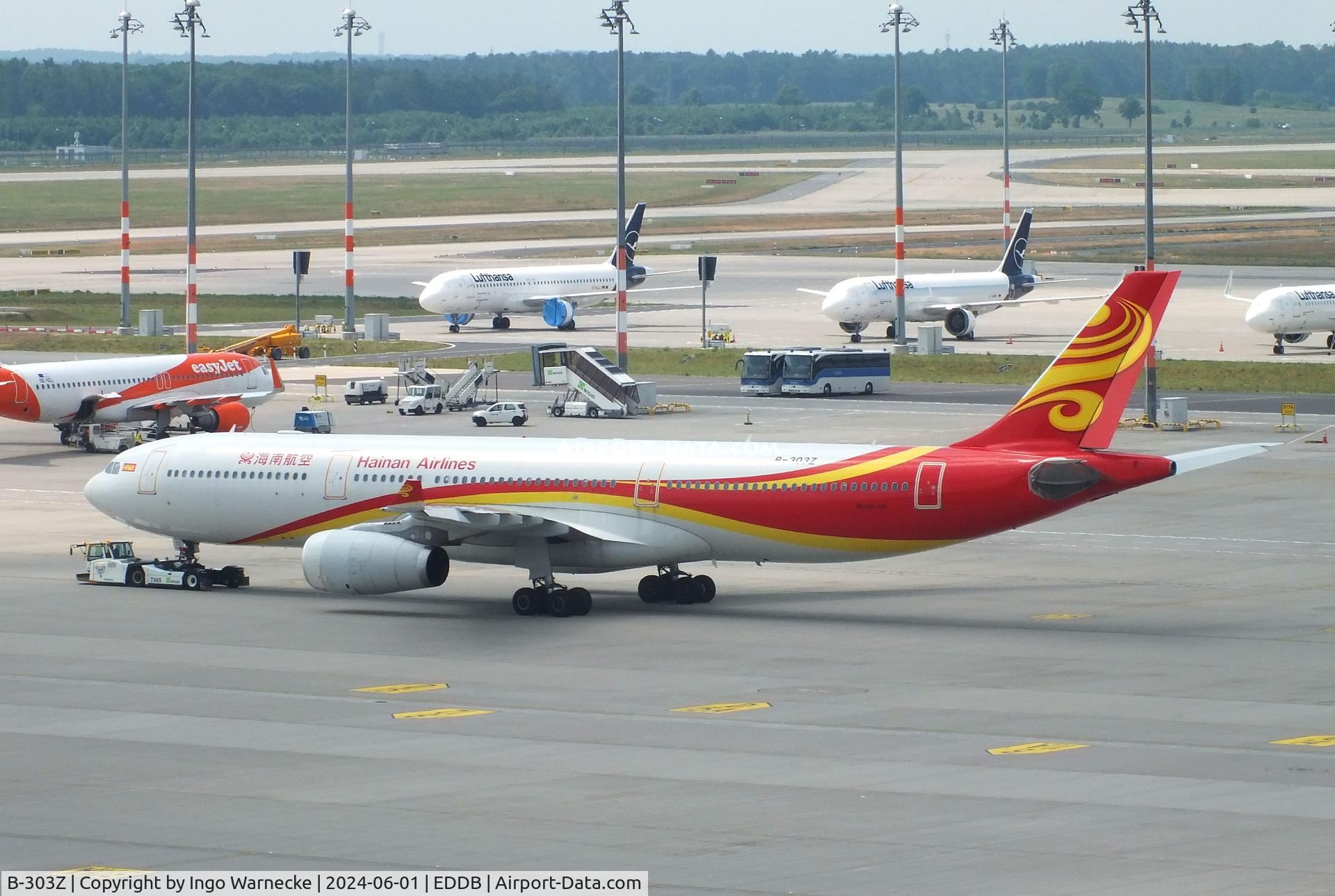 B-303Z, 2018 Airbus A330-343 C/N 1898, Airbus A330-343 of Hainan Airlines at Berlin Brandenburg airport