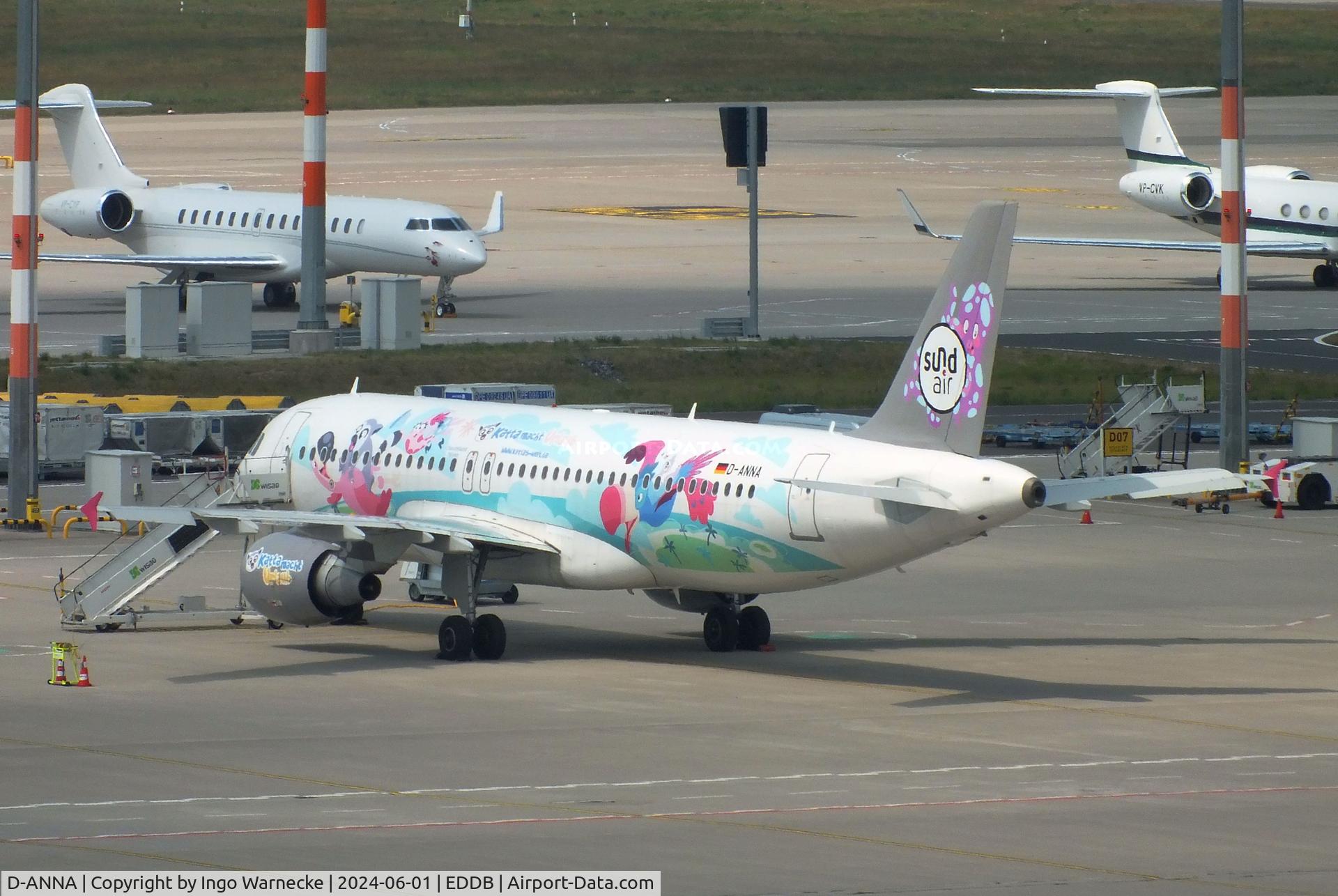 D-ANNA, 2007 Airbus A320-214 C/N 3289, Airbus A320-214 of Sundair at Berlin Brandenburg airport