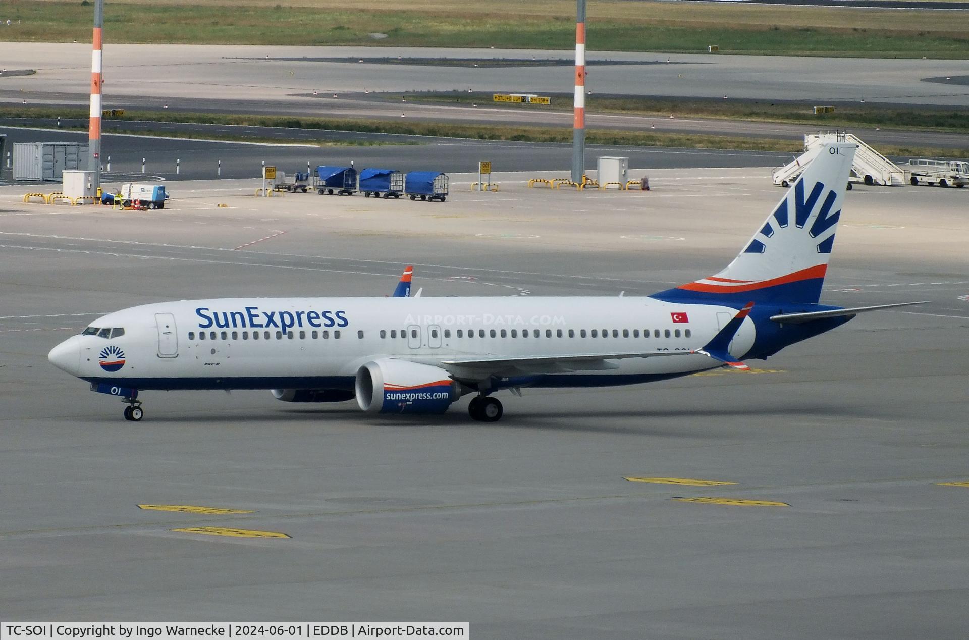 TC-SOI, 2019 Boeing 737-8 MAX C/N 61200, Boeing 737-8 MAX of SunExpress at Berlin Brandenburg airport