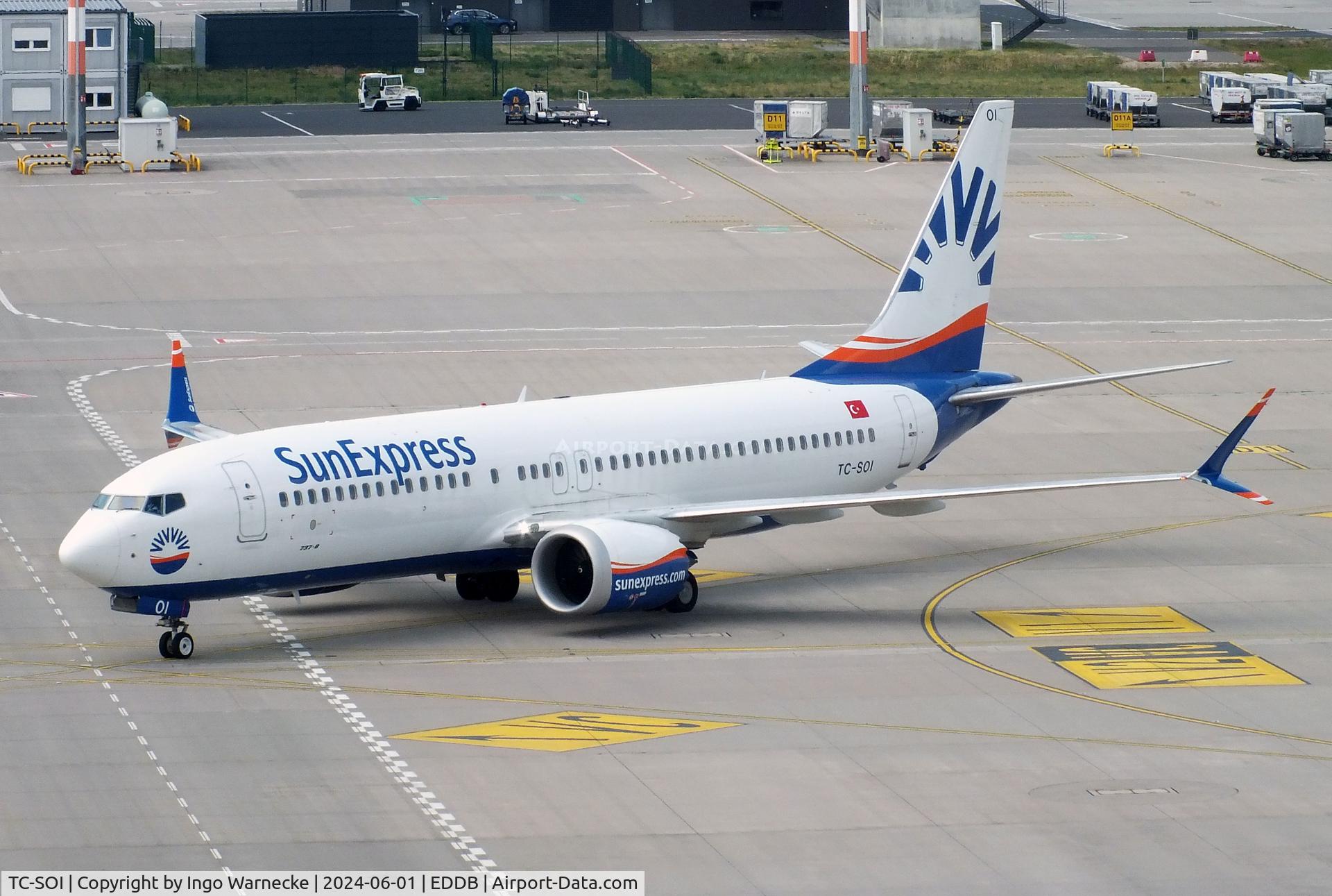 TC-SOI, 2019 Boeing 737-8 MAX C/N 61200, Boeing 737-8 MAX of SunExpress at Berlin Brandenburg airport