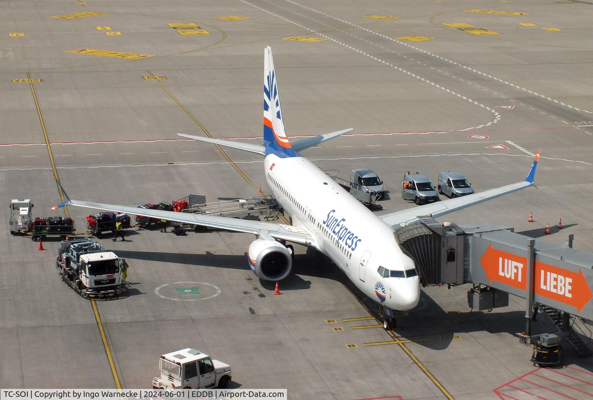 TC-SOI, 2019 Boeing 737-8 MAX C/N 61200, Boeing 737-8 MAX of SunExpress at Berlin Brandenburg airport