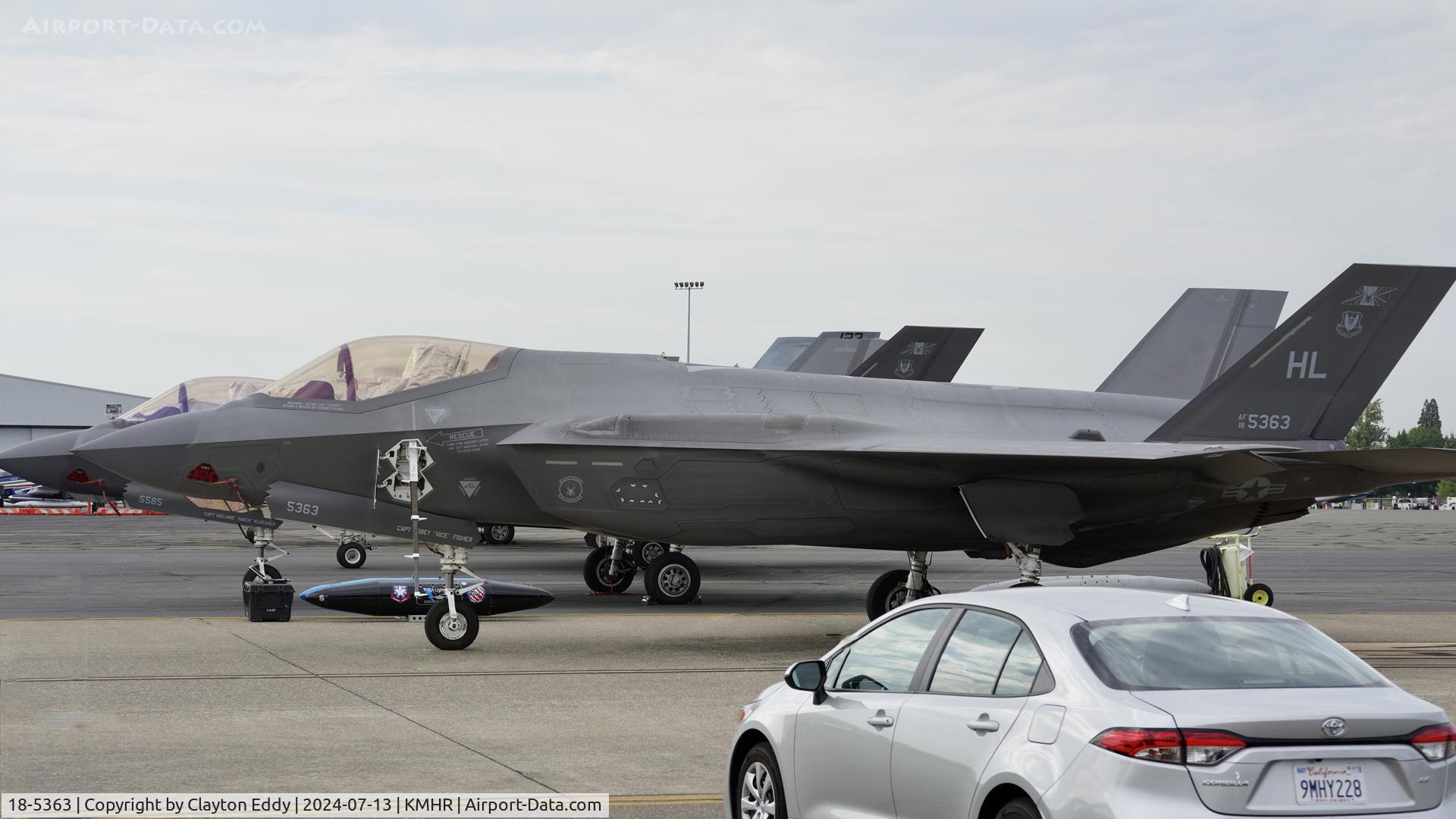 18-5363, 2018 Lockheed Martin F-35A Lightning II C/N AF-254, Capital airshow Mather airport in California 2024.