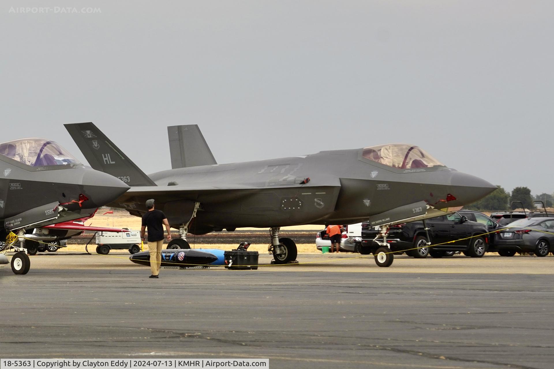 18-5363, 2018 Lockheed Martin F-35A Lightning II C/N AF-254, Capital airshow Mather airport in California 2024.